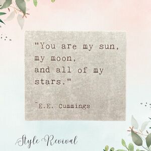 🎉 10/$10 Stickers - Inspiring Celebrity Quote Decals - E.E. Cummings